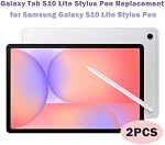 2 Pcs Galaxy Tab S10 Lite S Pen for Samsung Galaxy S10 Lite Stylus Pen Replacement, Stylus for Samsung Galaxy Tab S10 Lite SPen with Tips/Nibs Tweezer (White)