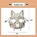 EULAPGOE Tier Skelett Maske Halloween, Harz Hund Schädel Knochen Zähne Scary Horror Teufel Werwolf Halbmaske für Karneval Karneval Halloween Kostüm