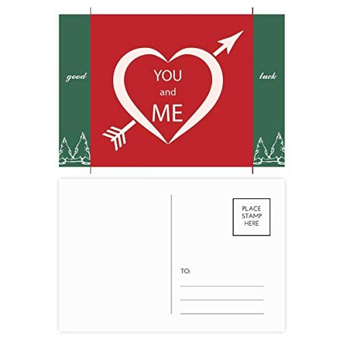 Cartes postales vous et moi pour célébrer l'amour et la chance au quotidien avec élégance