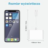 Czytnik kart pamięci USB C na micro SD TF, Seminer 3 w 1, czytnik kart USB kompatybilny z Pad Pro, XPS, ChromeBook, Galaxy S10/S9 i innymi urządzeniami USB C (biały)