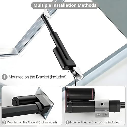 Justech 160LBS/750N-6inch/150mm 12V Linear Actuator, Heavy Duty Electric Actuator with Built-in Limit Switch, Self-Locking, IP65 Waterproof, for RV Lift, Solar Tracker, Furniture Automation by Justech - Image 5