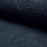 Fabrics-City dunkelgrau Frottee Stoff Walkfrottee schwer 2seitig für Bad, Sauna, Spa, Kinder, Sport, Handtücher, Bademäntel, DIY, kuschelige Textilien, Allergiker geeignet, 4437
