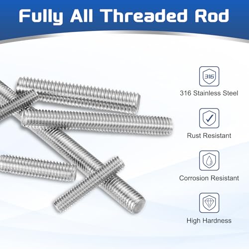 Varilla totalmente roscada M12 de paso 1,75 mm para uniones estructurales seguras de madera 3