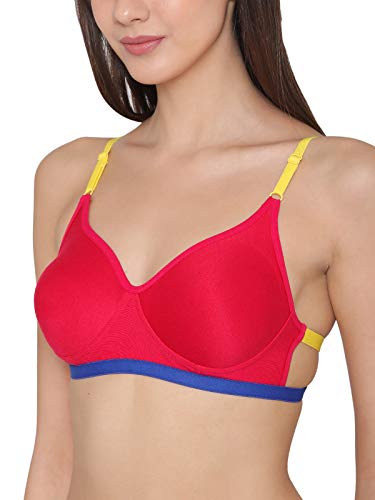 Image of Clovia Women's Cotton Solid Non-Padded Full Cup Wire Free T-Shirt Bra