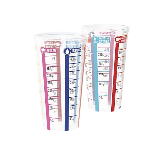 Copo Medidor de Ingredientes Medidas Graduado 500ML Grande