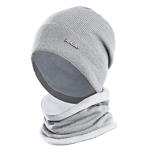 Catálogo para Comprar On-line Gorros de punto para Mujer que puedes comprar esta semana. 49 Gorrros Para Frío Mujer, Gorro y Bufanda Mujer Gorro Invierno, Cuellera Para Frío Tejido de Punto(Gris Ligero( 2 piezas))