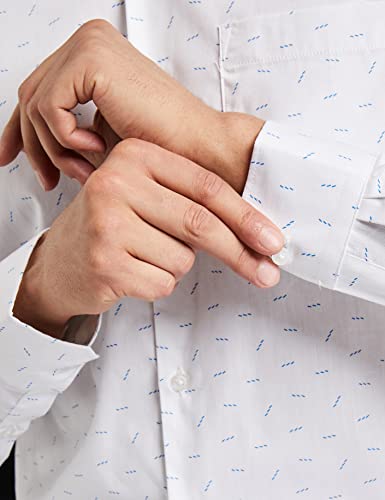 Image of Diverse Men's Cotton Printed Full Sleeve Regular Formal Shirt