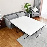 MUZZ Full Size Pull Out Sofa Bed, Pull Out Sofa Couch, Sleeper Sofa Bed with Memory Foam Mattress, 2