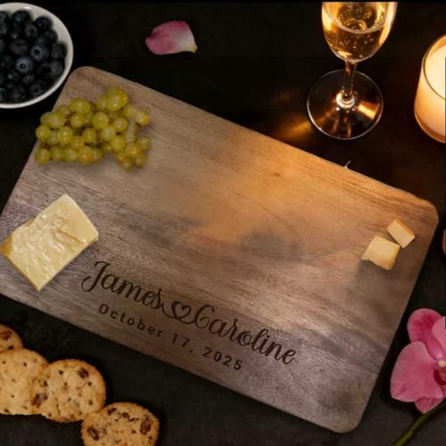 Tabla de cortar cuadrada 40.64x25.40x2.54 cm con caja regalo miniatura 5