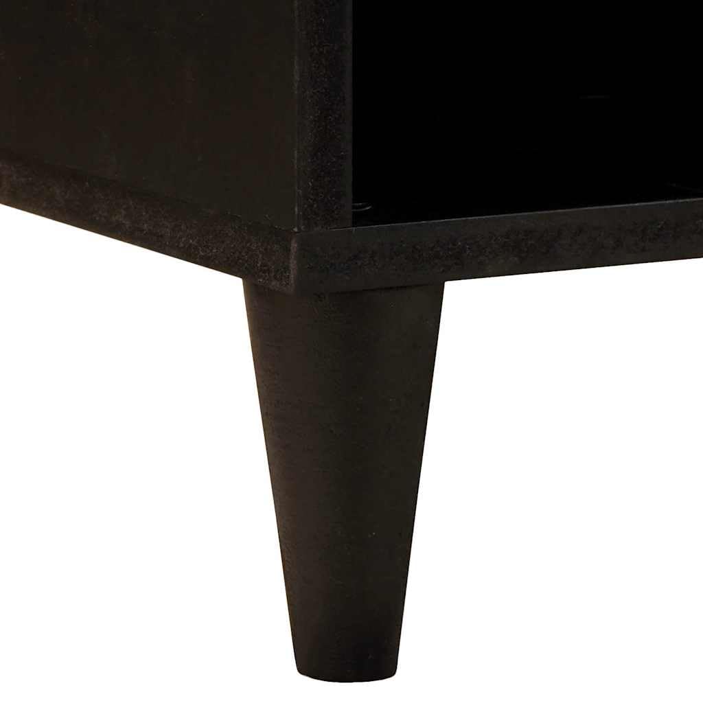 Szafka pod telewizor czarno-złota 100 x 33 x 46 cm drewno inżynieryjne