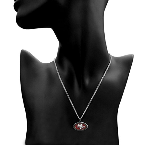 Image of Siskiyou Sports NFL San Francisco 49ers Chain Necklace Women's, One Size, Team Colors