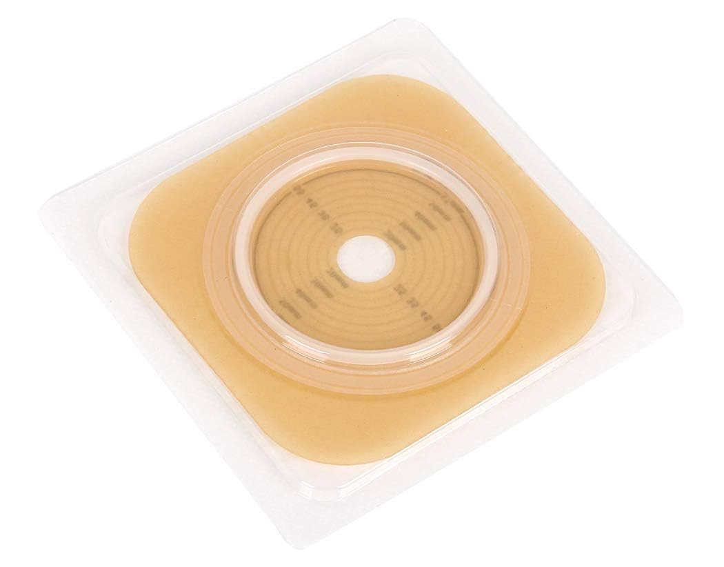 Bao Health 60 mm Skin Barrier Flange and Two Piece Open Pouch with Filter & Velcro Closure for Colostomy and Ileostomy (3016001+2146008F) (Pack of 20) 2