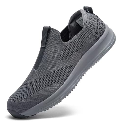 Mens Walking Shoes Casual Slip on Running Tennis...