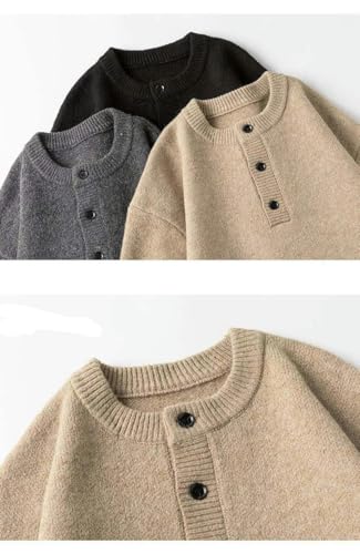 Men's Casual Retro Simple Warm Pullover Sweater4