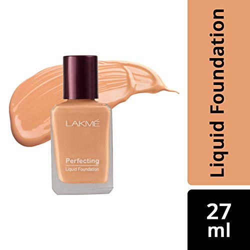 Image of LAKME Rose Natural Face Powder for Oily Skin Type, Warm Pink, 40G And Lakme Perfecting Liquid Foundation, Shell, 27Ml