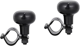 ibasenice 2 Peças Botão Suicida Acessórios Para Carro Acessórios Para Caminhão Direksiyon Simidi Topuzu Botão De Direção Alças Para Carrinho De Mão Botão Do Carro Alças Pretas Volante Bola