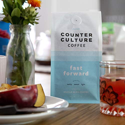 Counter Culture Coffee Fast Forward - Light Roast, Organic, Sustainably Farmed, Kosher, Whole Bean Coffee, 12 Oz (1 Bag) #TOP2