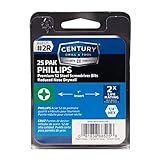 Century Drill and Tool 68525 Premium S2 Steel Phillips Drywall Insert Screwdriving Bit Set, #2