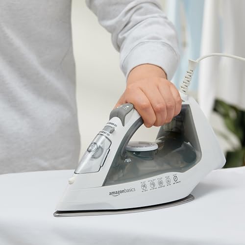 Amazon Basics Steam Iron for Clothes fully assembled