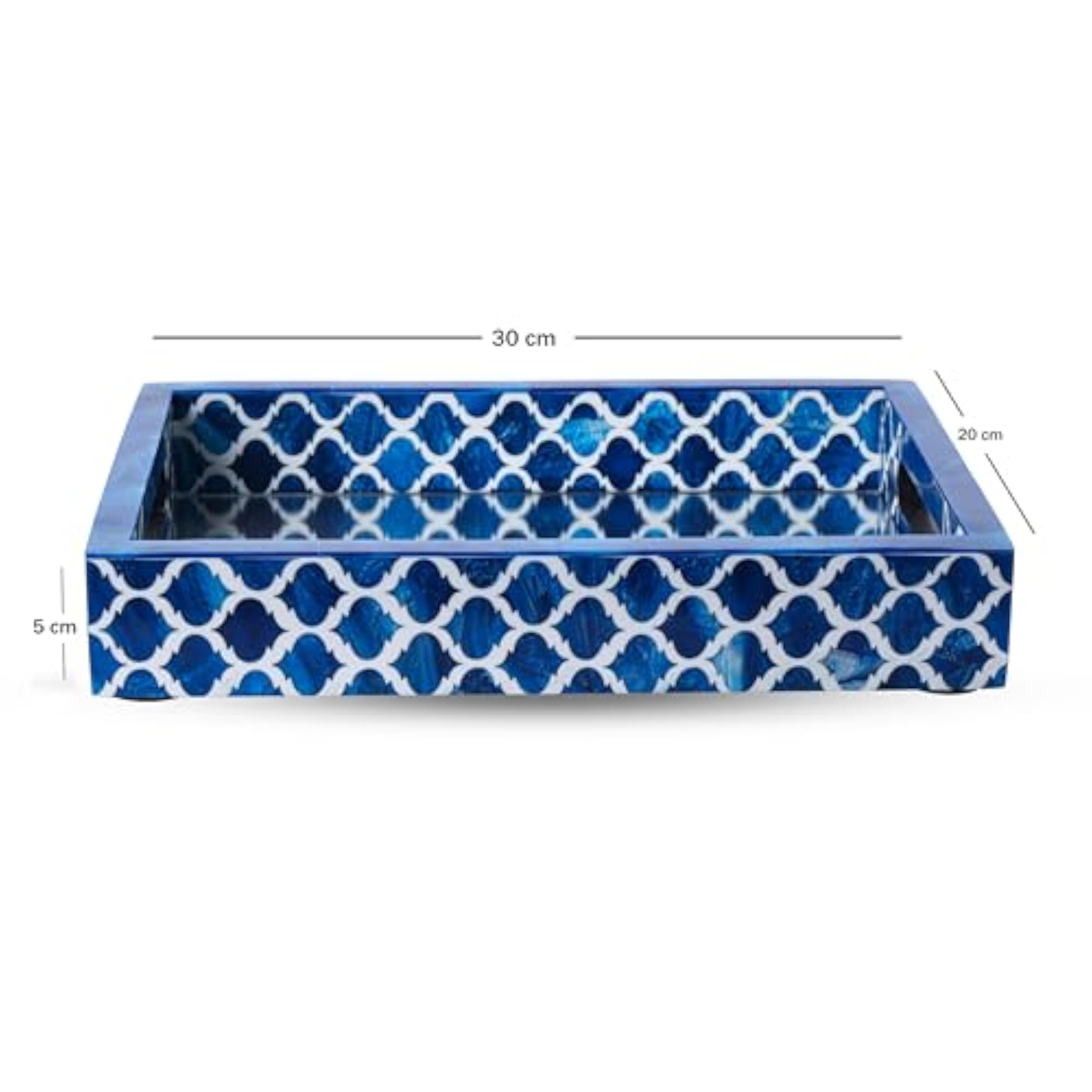 Moroccan Blue Decorative Tray