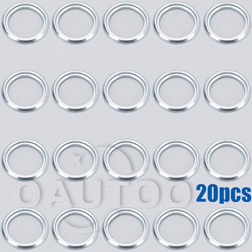 Image of 20pcs Transmission Fluid Drain Plug Gasket 11.7mm I.D, 16.5mm O.D for Toyota 35178-30010 4Runner Corolla, Land Cruiser, RAV4, Sequoia, Tacoma, Tundra, Fits Lexus GS GX IS LC LS LX RC SC 1978-On