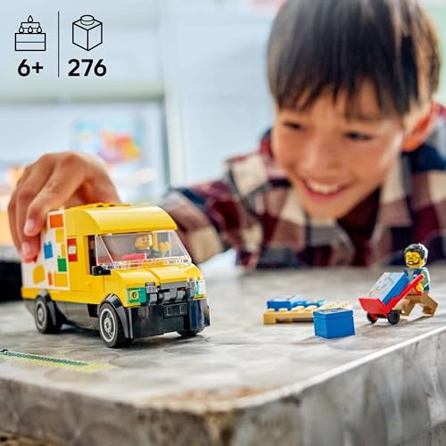 Image of LEGO City: The Van - Toy Building Set for Fans of Car Playsets Ages 6+ - 2 Minifigures - 60500