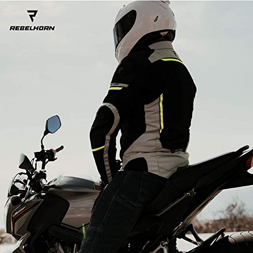 REBELHORN Flux Giacca da Moto Uomo | Membrana