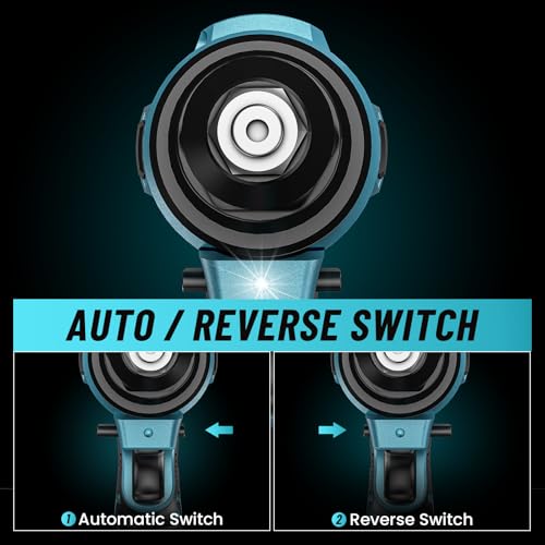 image for Seesii Cordless Rivet Gun, Brushless Rivet Nut Tool with 2x21V Batteri