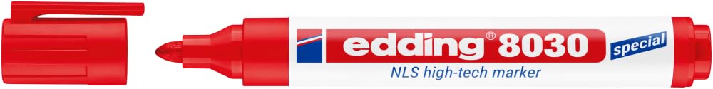 edding 8030 NLS yüksek teknoloji markörü - kırmızı - 1 kalem - 1,5-3 mm yuvarluk uç