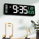 Horloge murale moderne : dispose d'un réglage de la luminosité et d'une fonction d'alarme attentionnée, peut être votre bon choix.