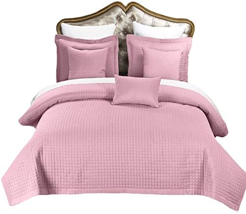 Checkered Plush Coverlet Bedspread Set - Super Soft, 2-3PC, Cooling Microfiber, All-Season Bed Cover 7 thumbnail image