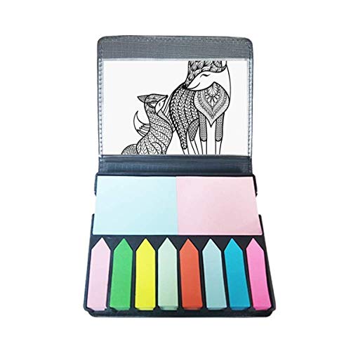 Boîte à marque-page autocollante Paint Fox Friend Company onglet index
