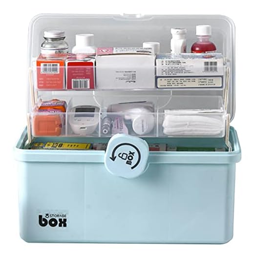 Armazenamento Caixa Medicamentos | Caixa primeiros socorros da família | Recipiente medicina familiar para carro, casa, escola, viagens, camping