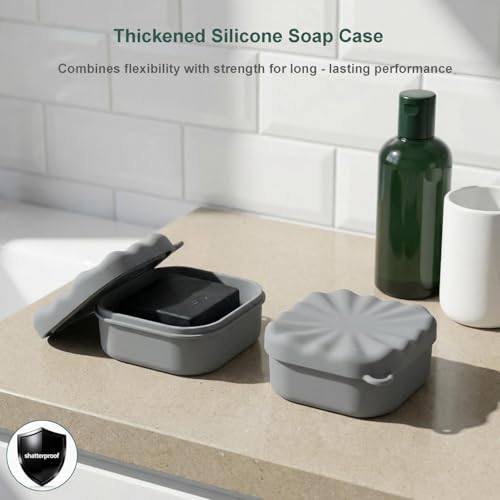 Porte-savon silicone incassable avec couvercle pour Dr. Squatch