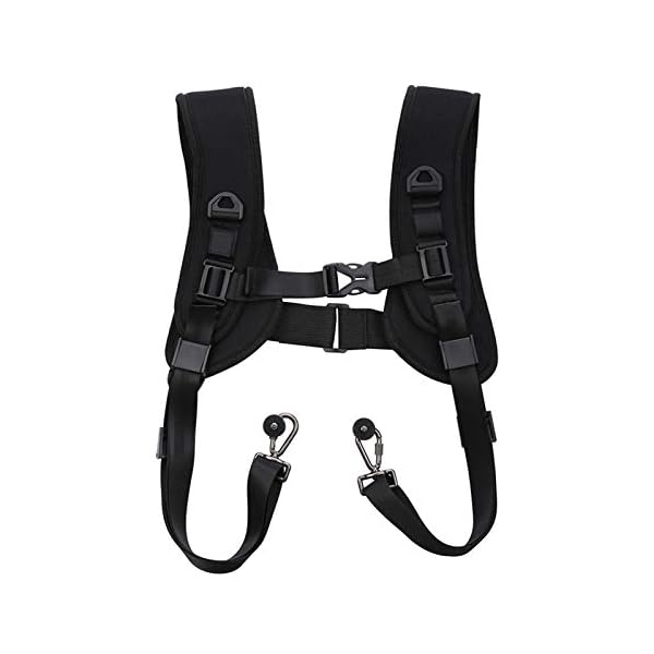 Doppel Schulter Kamera Gurt Kamera Strap Zubehör für Zwei Kamera Quick Release Einstellbare Nylon Kamera Harness Teile – Bild 6