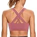 SHEKINI Sport BH Push up Bustier Damen Rücken Verkreuzt ohne Bügel Yoga Sport-BHS Atmungsaktiv Schock mit Gepolstert Fitness Lauf Yoga Bra