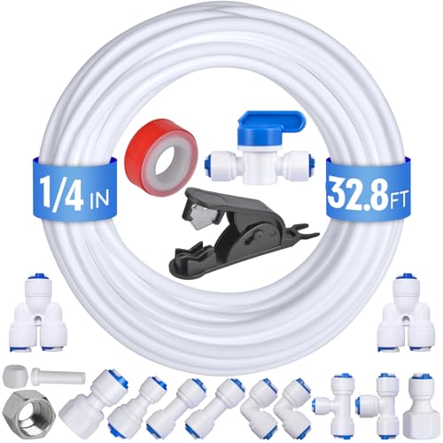 MOTAWEEK 32.8ft Refrigerator Water Line Kit