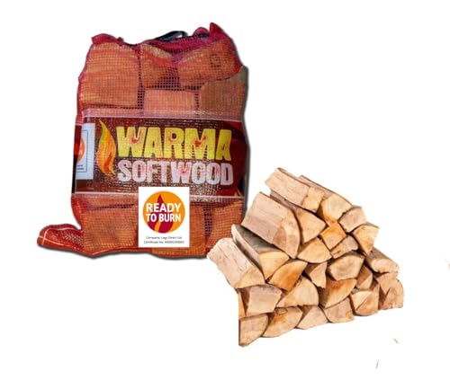 Warma Softwood Kiln Dried Logs Firewood For Firepit Chimenea Pizza Ovens Ready To Burn Logs 7kg