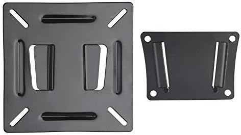 TV RV Wall Mount Bracket Low Profile for Most 10-24 Inch Up to VESA 100x100 of 4K LCD LED Dell Asus Acer LG AOC Viewsonic 12 15 17 19 21 24 inch Small Computer Monitor Wall Mount Bracket Load 55lbs