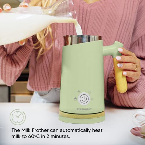 image for Starument Electric Milk Frother and Steamer - Automatic Milk Foamer & 