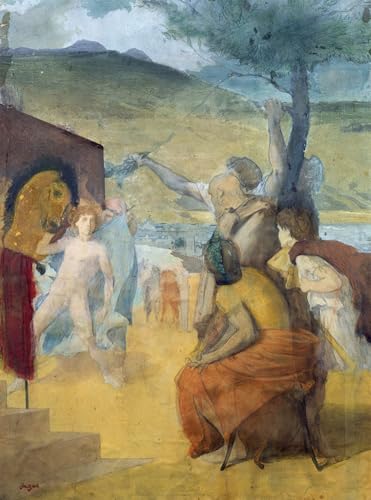 Toile murale abstraite inspirée d'Edgar Degas - Décoration Murale Chic Grand Format Salon