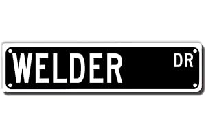 ERMUHEY Welder's Haven: A Classic Sign for Men Who Weld