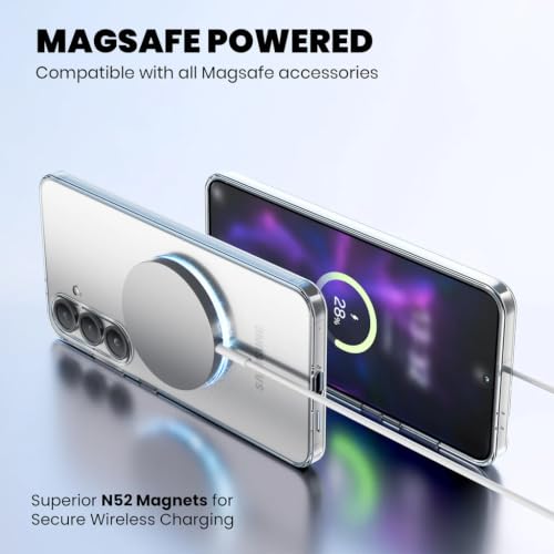 Image of DIZORO Crystal Clear Compatible with S24 Case with Anti-Yellow Anti-Scratch Shockproof Transparent Cover