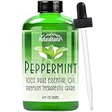 Best Peppermint Oil (4 Oz Bulk) Aromatherapy Peppermint Essential Oil for Diffuser, Topical, Soap, Candle & Bath Bomb. Great Mentha Arvensis Mint Scent for Home & Office