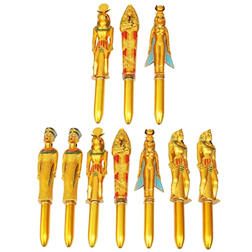 NUOBESTY Mısır tasarımlı eğlenceli tükenmez kalem, okul ve yazı gereçleri için, rastgele stil