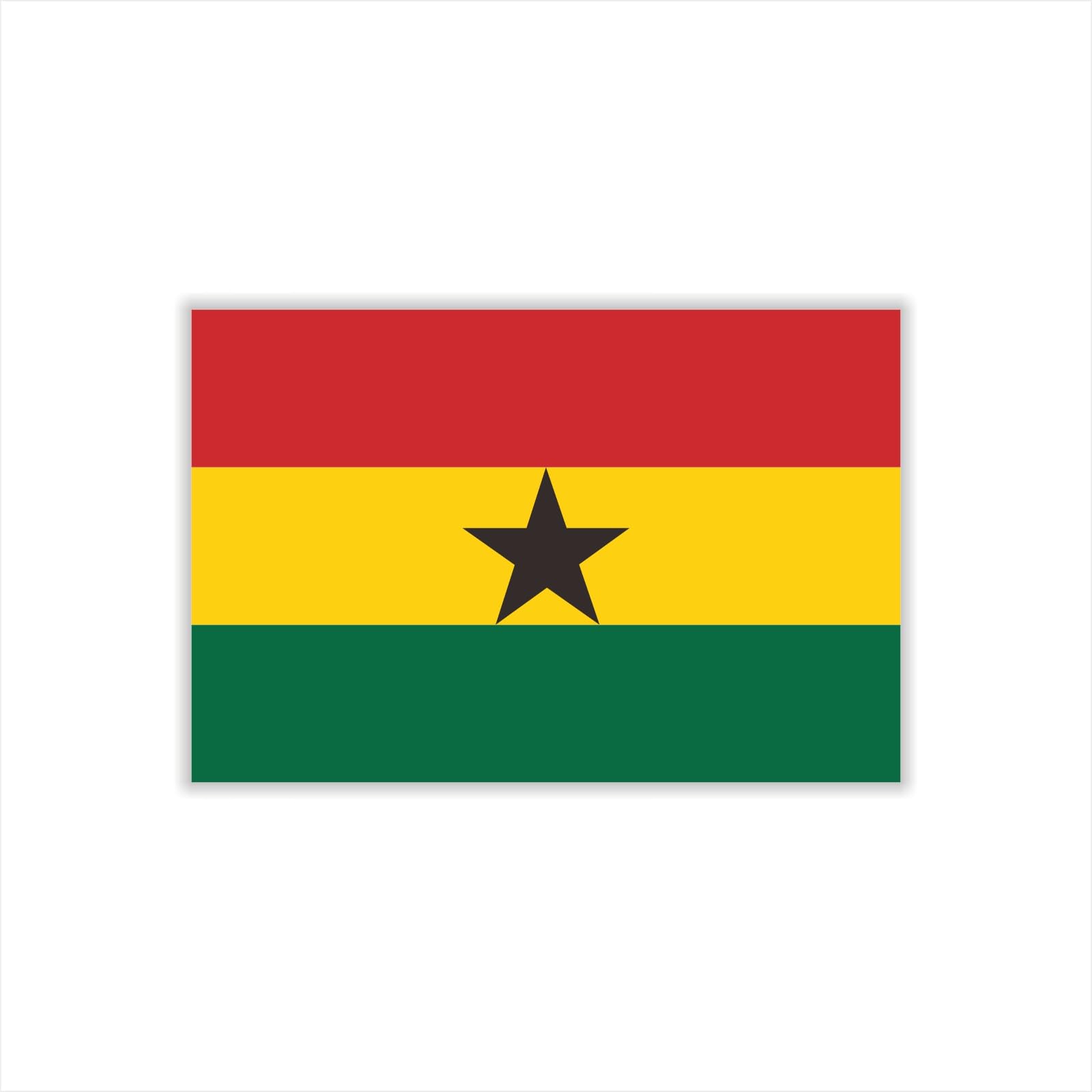 Womaha 30 Sheets Ghana Flag Temporary Tattoos for Kids Adults Fans Fake Face Tattoo Stickers, Red Yellow Green