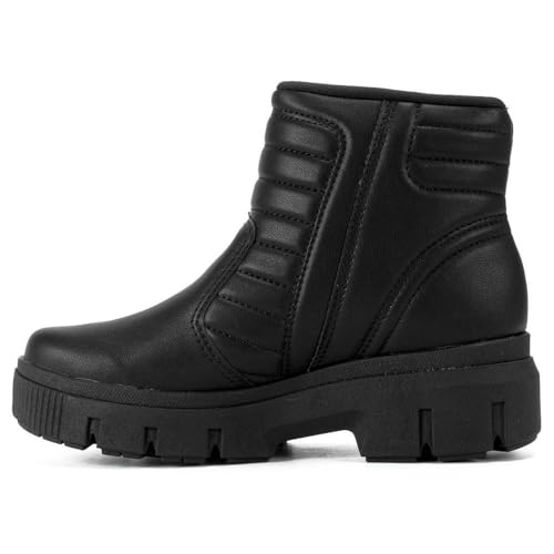 Bota Coturno Fem Kolosh C3367 Cano Baixo zíper 6cm