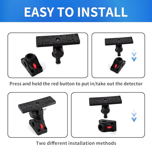 UNITACKLE unitackcle Suporte para localizador de peixes com suporte, base de montagem para localizad