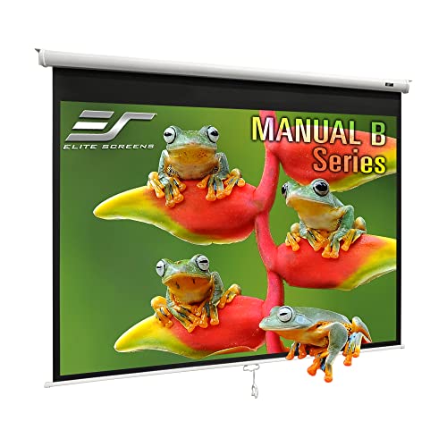 Image of Elite Screens Manual B 110-Inch Manual Pull Down Projector Screen, M110V