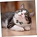 balacoo 6 Pcs Pet Cat Collar Pet Bell Collar Kitten Collar Dog Neck Collar Cat Collars Dog Necklace Collar Nylon Dog Pet Bow Tie Bowtie Dog Collar Dog Neck Ties Polyester Puppy Cosmetic